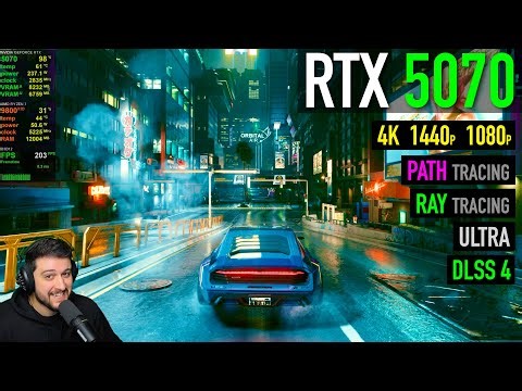 RTX 5070 - Cyberpunk 2077 - Ultra, Ray Tracing & Path Tracing Tested!