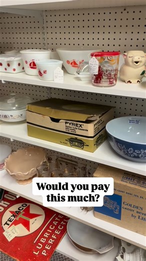 1960s PYREX GOLDEN TULIP CASSEROLE NEW IN BOX! Would you pay this much? | Part-Time Pickers