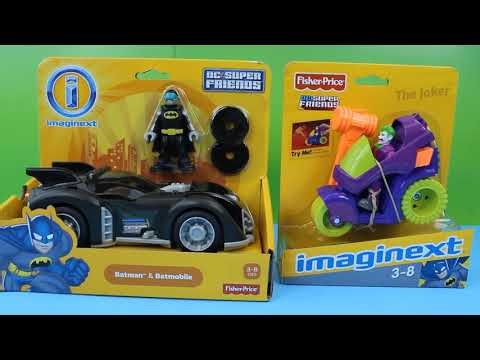 Imaginext Batman & Batmobile with DC Super Friends and Joker - Just4fun290 Original Videos