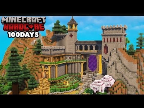 I Survived 100 Days On a mountain in Minecraft Hardcore