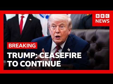 US President Trump announces extension to Iran ceasefire and continuation of blockade | BBC News