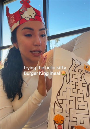 Hello Kitty Burger King meal review — Kuromi toy unboxing