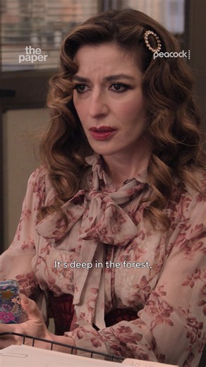 You have to admire her commitment. A new season of #ThePaper is streaming on Peacock. #DomhnallGleeson #SabrinaImpacciatore #Comedy #TVShow