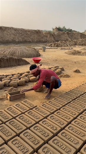 🧱 Handmade Brick Factory | From Raw Clay to Finished Bricks#brickmaking