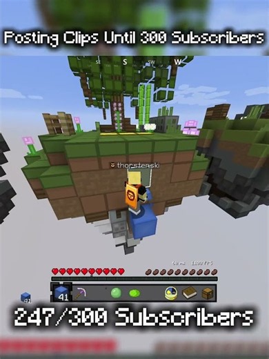Posting Clips Until 300 Subs #mcbe #zeqa #swim #hive #cubecraft #fyp #hypixel #bedwars #java