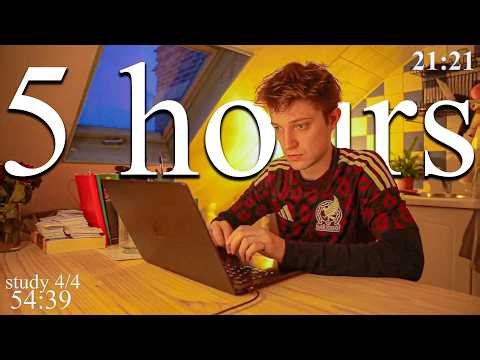 LIVE | 5-HOUR study with me in Paris 📚⛈️ rain sounds & pomodoro timer 60 & 10