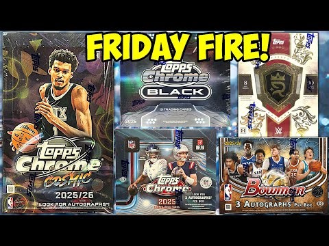 NEW Black Baseball, Cosmic Basketball, Chrome Football & WWE Royalty Breaks!