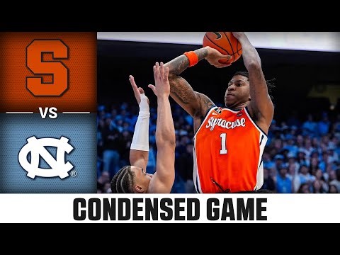 Syracuse vs. North Carolina Condensed Game | 2025-26 ACC Men's Basketball