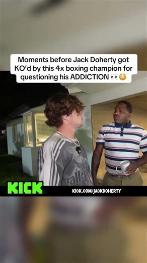 Moments before Jack Doherty got KO'd by this 4x boxing champion 😯 #jackdoherty