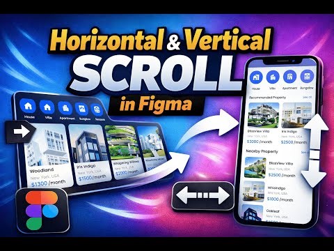 Horizontal and Vertical Scroll in Figma