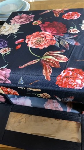 Elegant Floral Storage Boxes Help Keep Your Home Beautifully Organized