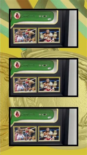 Turn iconic boxing memorabilia into a stunning wall display with our custom 3D framing service. #art