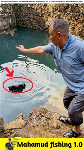 What Fish Did the Uncle Find in the Well?🐟#viralvideo #facts #fishinggear #fishinglife #fish