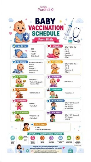 Baby Vaccination Schedule | Baby Vaccination Chart 2026-27
