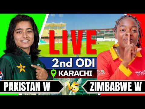 🔴Live: Pakistan Women vs Zimbabwe Women | 2nd ODI | Live Score & Commentary | Live cricket match