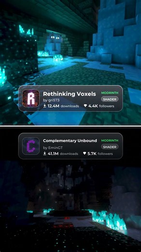 Rethinking Voxels vs Complementary Unbound (Minecraft Shaders)