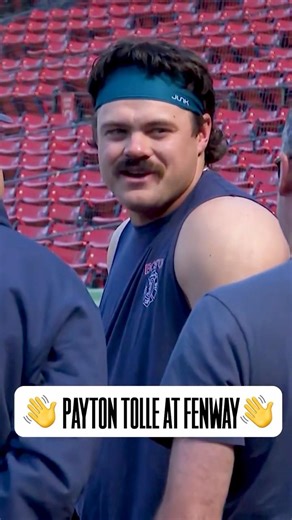 Headband + Mustache + No Sleeves = Payton Tolle At Fenway Park