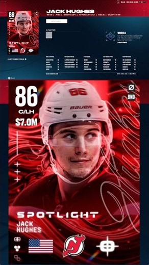 NHL 27 HUT Spotlight 86 Jack Hughes (PS5) #nhl27 #nhl27hut #nhl