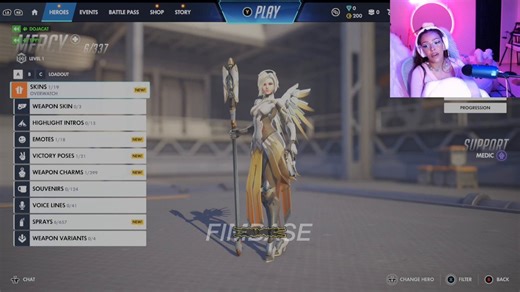 Doja Cat (@DojaCat) is a confirmed FEARNOT. We're obsessed she's obsessed with the Mercy x LE SSERAFIM FEARLESS skin on Overwatch! 💜— She switched to the FEARLESS Mercy icon too #LE_SSERAFIM #르세라핌