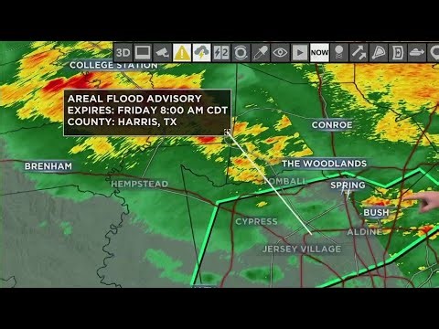 Storms cause slick roads in Houston