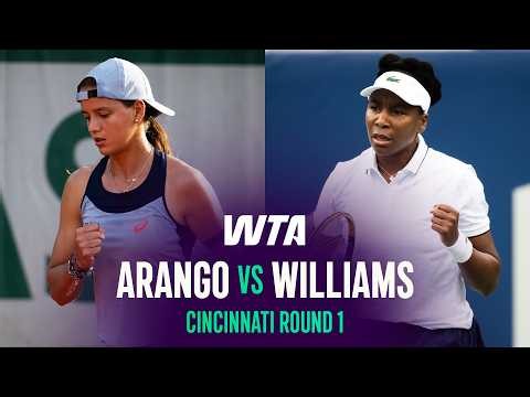 Emiliana Arango vs. Venus Williams | 2026 Cincinnati Round 1 | WTA Match Highlights