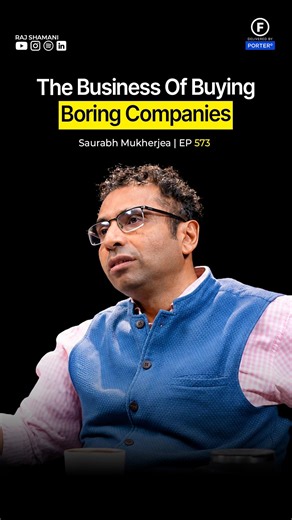 The Company That Buys Boring Software | Saurabh Mukherjea - Raj Shamani #shorts