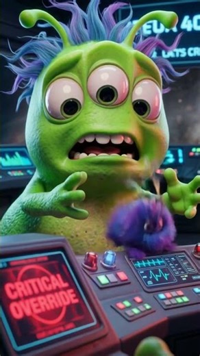 Never Bring a Pet to a Spaceship! #shorts #3danimation #alien #funny