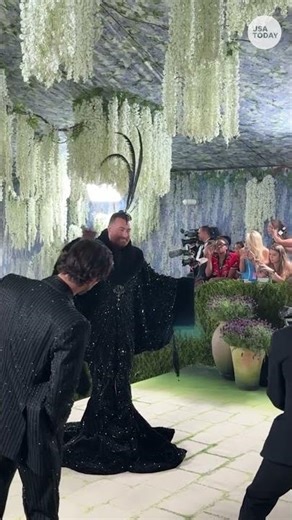Sam Smith arrives at 2026 Met Gala in Christian Cowan ensemble