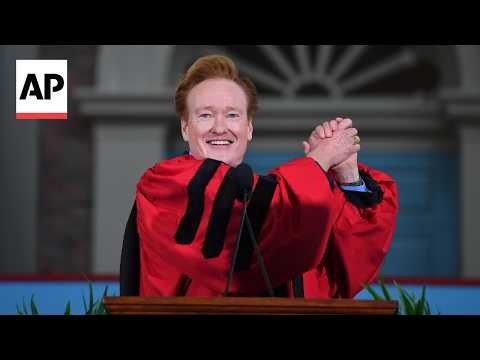 Conan O’Brien jokes about 'too many foreign students' at Harvard commencement