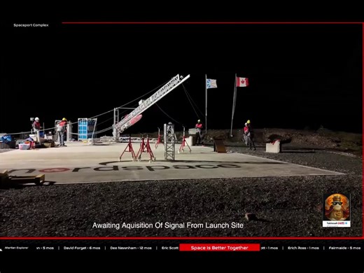 Canada's latest rocket launch is on a countdown hold.