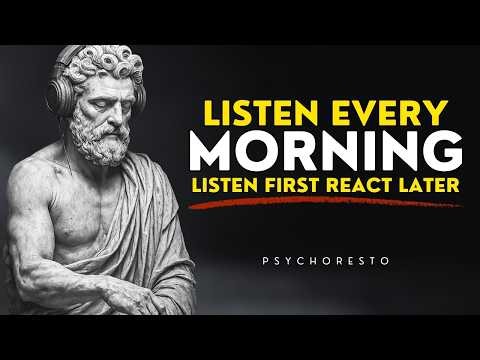 MORNING STOICISM (Listen Every Day) - Listen First, React Later | STOICISM