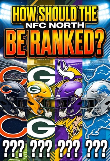 Fred ranks the Packers, Bears, Lions, and Vikings rank in the NFC north #bears #vikings #lions #nfl
