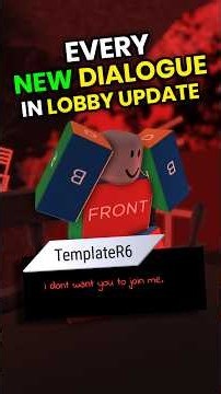 Every New Dialogue In The Lobby Update... | Forsaken