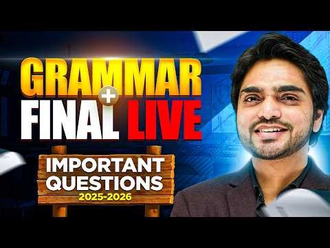 🔴 FINAL ENGLISH GRAMMAR LIVE - CLASS 10TH ENGLISH | DIAMOND| ONE SHOT - 80/80 MARKS | FINAL REVISION