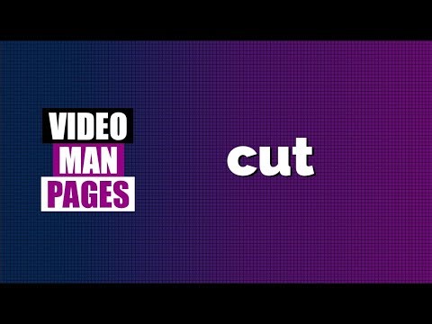 'cut' - cut sections from lines of text - Video Man Pages