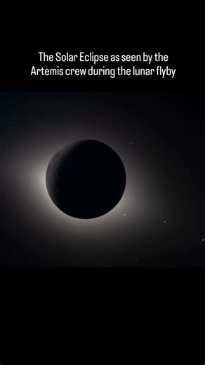Artemis II Captures Stunning Solar Eclipse During Lunar Flyby! #shorts #nasa #trending #lab360