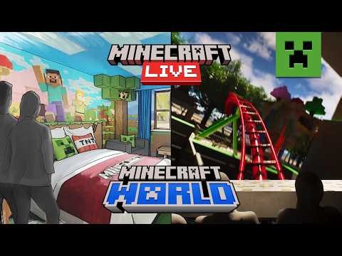 MINECRAFT WORLD: ROLLERCOASTER AND HOTEL REVEALED! | Minecraft LIVE – SEPT 2026