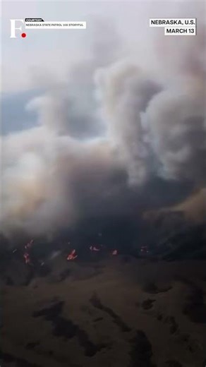 US: Officials Fly Over Deadly Wildfires in Nebraska | Subscribe to Firstpost | N18G