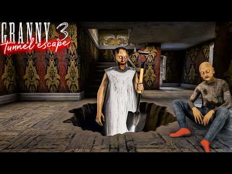 Granny 3 Remake Tunnel Escape | grandpa granny wala game definition hindi granny game video game