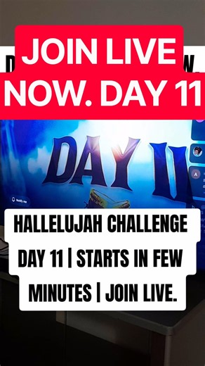 Hallelujah Challenge Day 11. Join live now. #hallelujahchallenge #nathanielbasseymain #live #day11