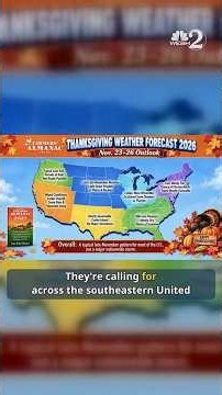 Thanksgiving forecast: How does the Farmers' Almanac compare to a traditional long-range forecast?