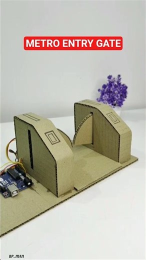 metro entry gate working model with Arduino Uno#schoolproject​ #sciencemodel​ #diy​ #arduinoproject​