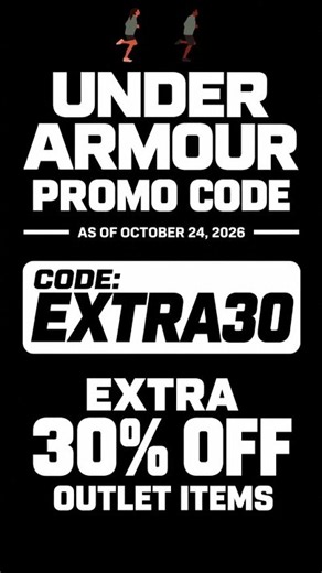 Under Armour Promo Code as of October 24, 2026