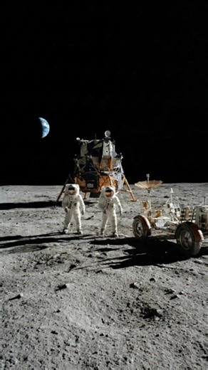 During the Apollo missions, astronauts landed on the Moon using a special spacecraft called the Lunar Module. The module separated from the main spacecraft and slowly descended using rocket engines. Astronauts carefully controlled speed and direction to land safely on the Moon’s rocky surface, where there is no air and very low gravity. After landing, they explored, collected rock and soil samples, and conducted scientific experiments. This historic mission proved that humans could travel to ano