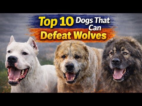 Top 10 Dogs That Can Defeat Wolves 😲💪 #americanbully#presacanario#dogoargentino#canecorso#boerboel