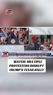 Protesters disrupt Trump’s Texas rally
