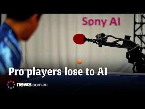 Robot is beating pro ping-pong athletes