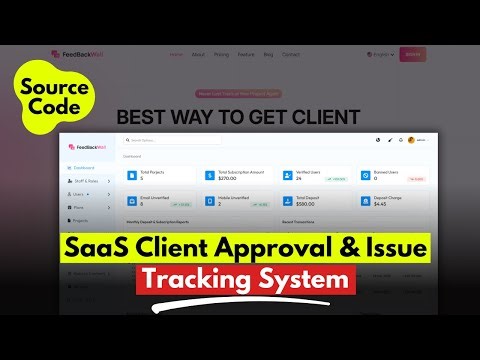 FeedBackWall - SaaS Client Approval & Issue Tracking System - Php Laravel Source Code