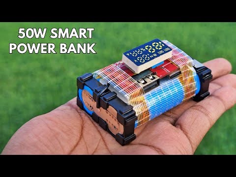 Build a QC3 0 50W Smart Power Bank #reels #experiment #viral #diy #diyprojects #battery #innovation