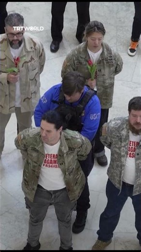 US veterans arrested protesting Iran war in Congress